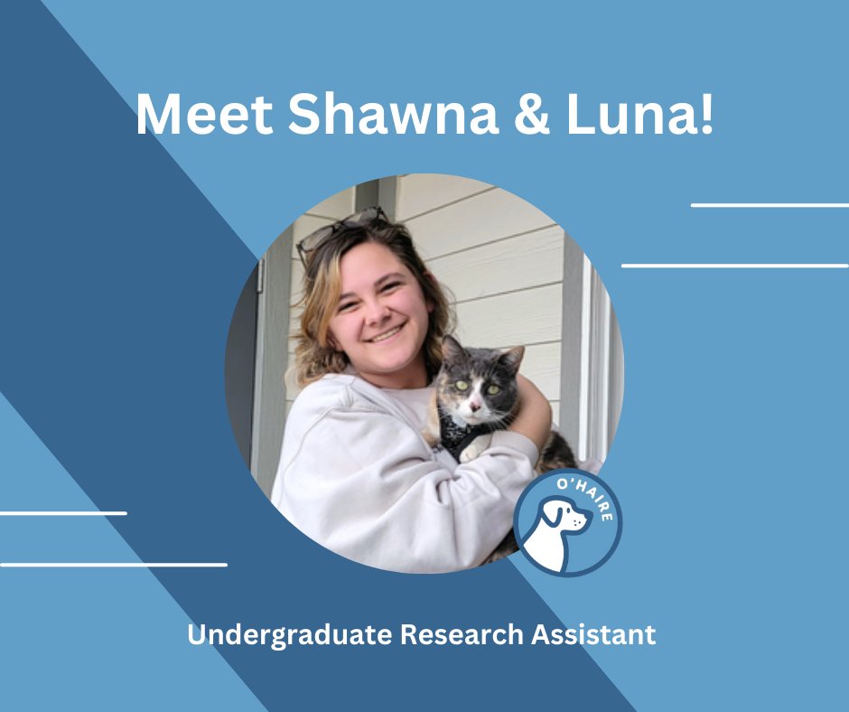 Meet Shawna and Luna! Shawna is an undergraduate research assistant in the lab and a sophomore at Purdue University studying Animal Sciences with a concentration in pre-veterinary medicine. We are so happy to have her on our team! Her cat Luna 'helps bring happiness to her day!