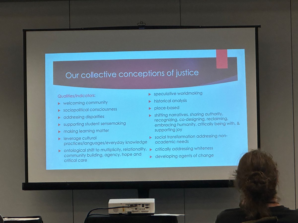 Reflecting on the nuances of our conceptions of justice in science education. #narst23