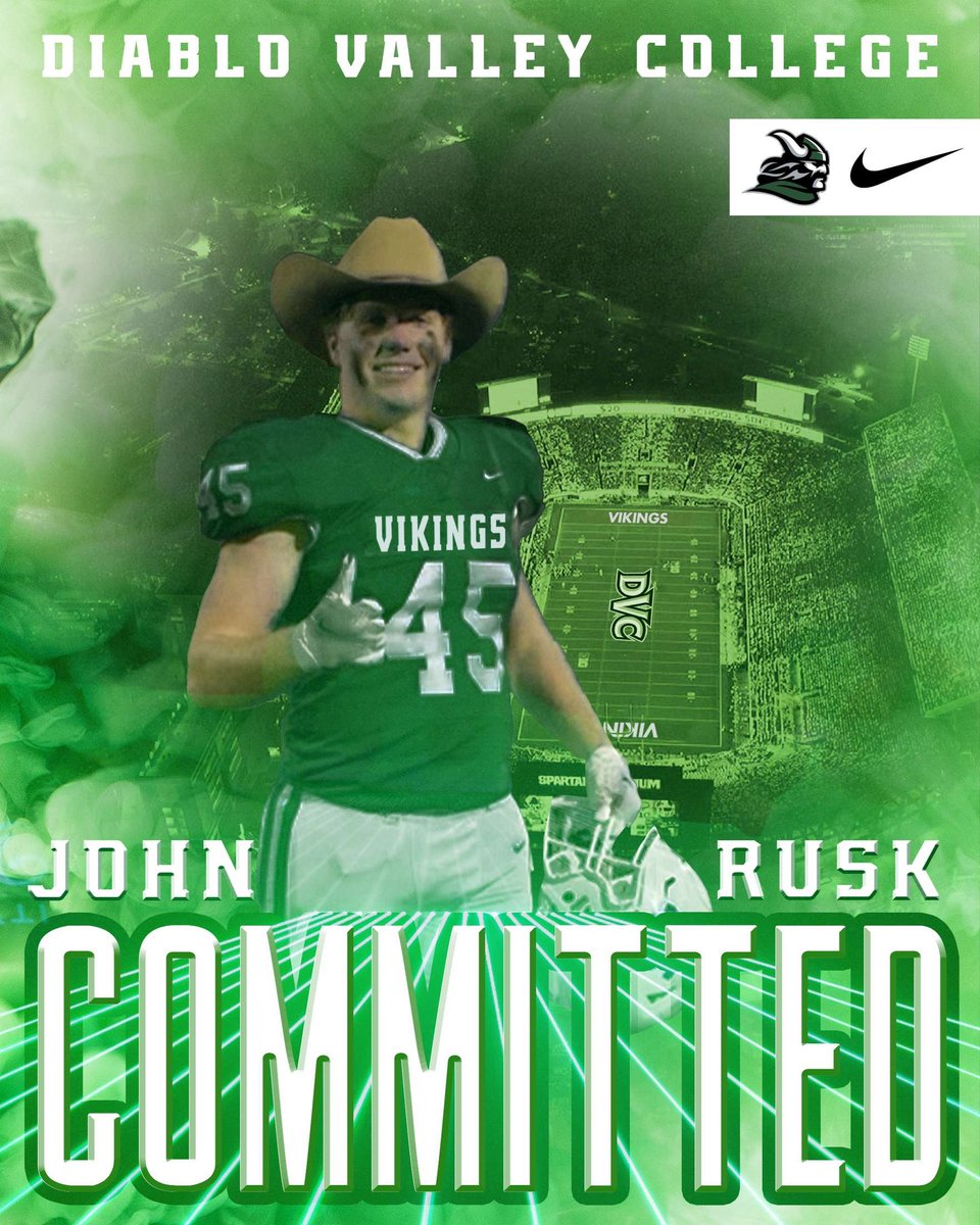BLESSED to announce my commitment to play football and pursue academics at Diablo Valley College. Couldn't be more thankful to everyone who's been with me, and excited to see what's next! @CoachKiraly @DVCVikingsFB @DVC_oline #JUCOPRODUCT #rollvikes