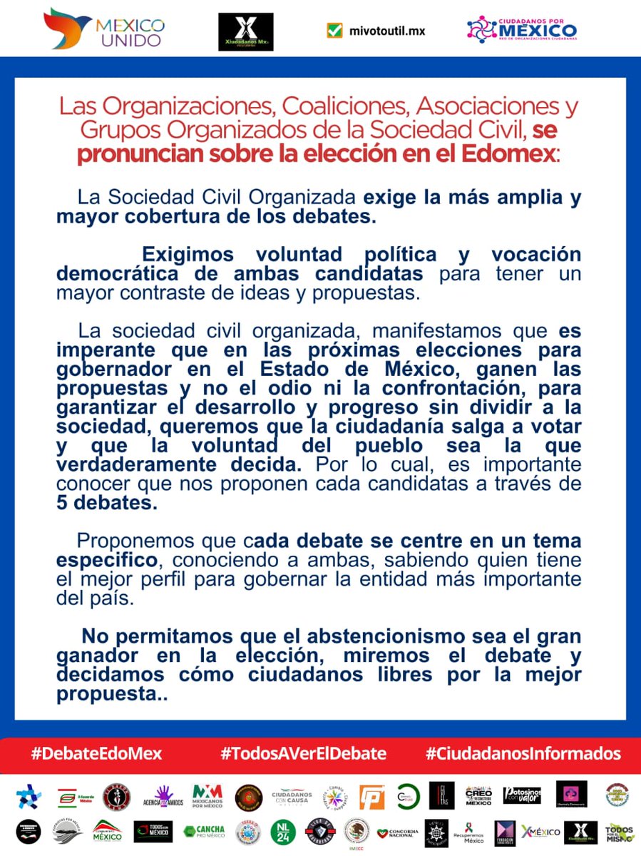 EugeniaLaraG1's tweet image. Jueves 20 de abril, 20:00 hrs. 

#DebateEdoMex
#TodosAVerElDebate
#CiudadanosInformados