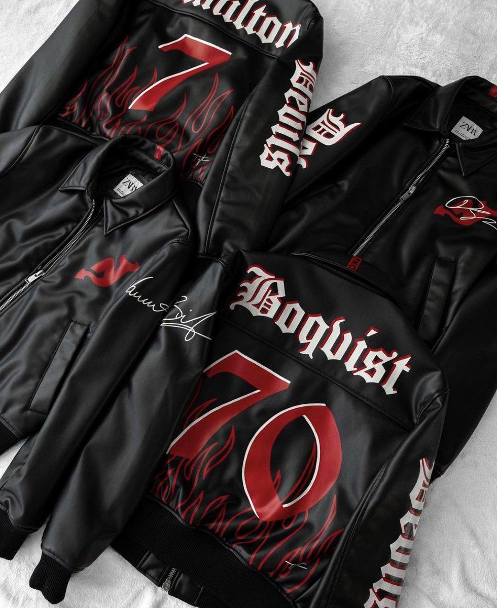 The wives and girlfriends of the #NJDevils players are wearing these custom jackets this postseason by Taylor Kampa Olson. I saw them in person last night and can confirm they look amazing! Oh, did I mention they are hand-painted? 

📸: tkopaintings Instagram