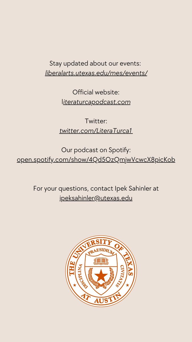 Ipek Sahinler (@ipek_sahinler) on Twitter photo **Virtual Turkish literature event**: "Refik Halit Karay's Stories of Exile—a conversation with Karolina Dejnicka and Nefise Kahraman"// April 26, 1 pm (cst)// As usual, free, open to all, and in English! Register here:
bitly.ws/z3fR <a href="/tra_attached/">translation attached</a> <a href="/LiteraTurca1/">LiteraTurca Podcast</a> **Virtual Turkish literature event**: "Refik Halit Karay's Stories of Exile—a conversation with Karolina Dejnicka and Nefise Kahraman"// April 26, 1 pm (cst)// As usual, free, open to all, and in English! Register here:
bitly.ws/z3fR <a href="/tra_attached/">translation attached</a> <a href="/LiteraTurca1/">LiteraTurca Podcast</a>