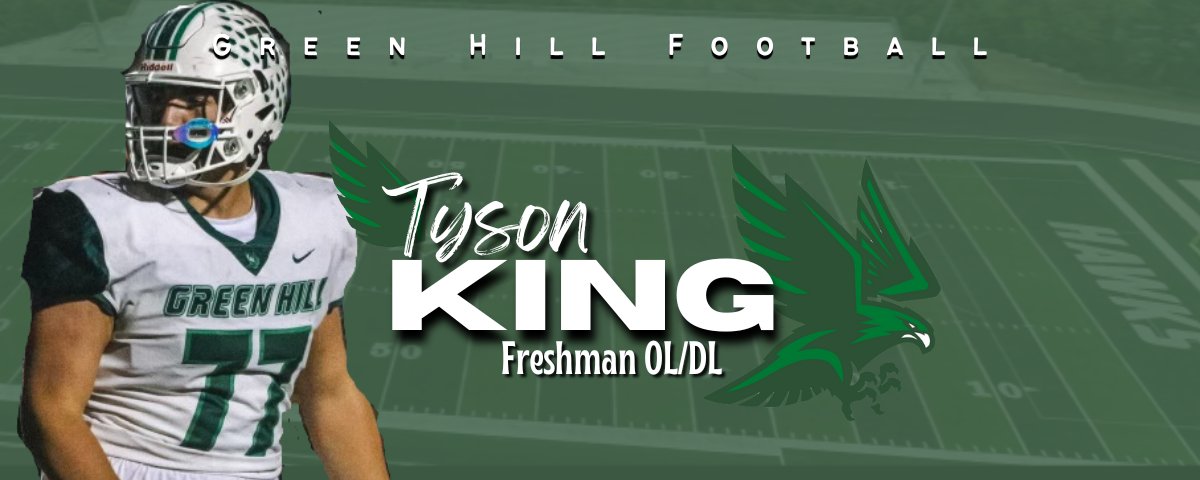 Help us welcome our FIRST GH Alum to the coaching staff!
<a href="/TysonKing77/">Tyson King</a>  will be joing us to coach 9th OL and DL and assist on the Varsity DL with Coach Childress.