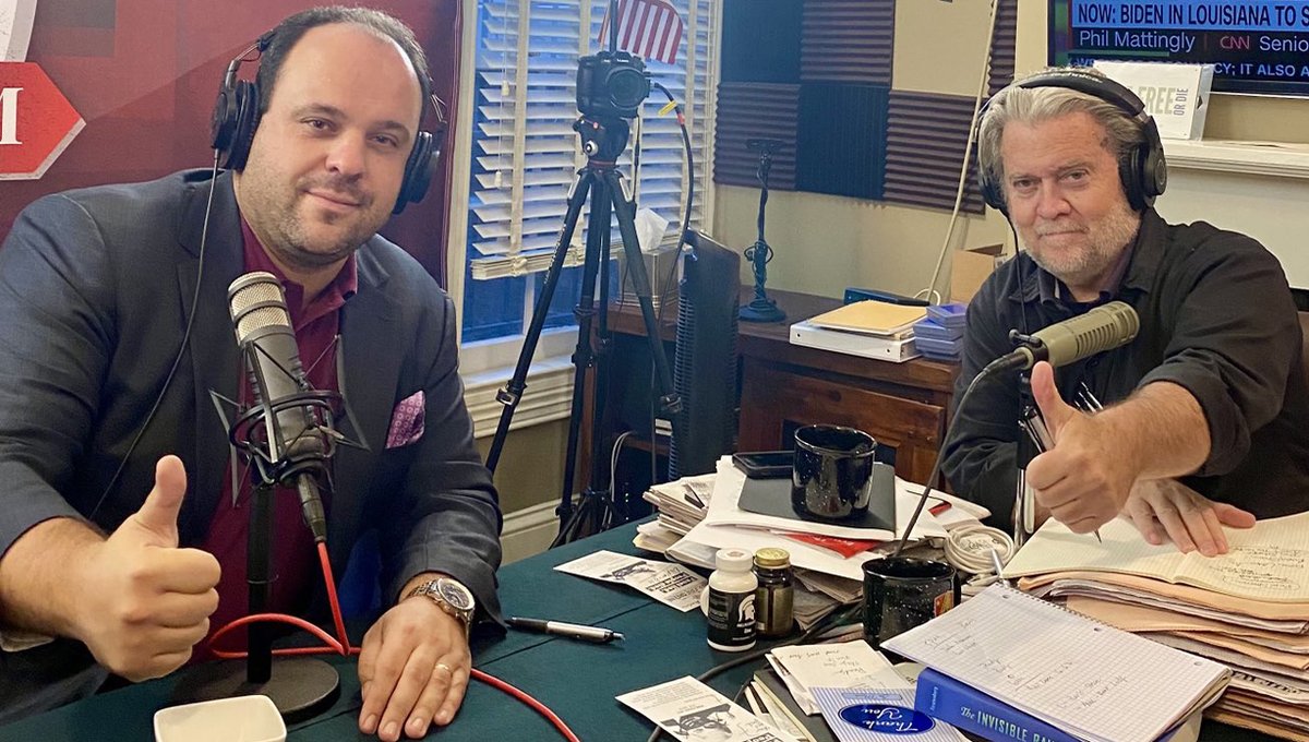ChrisJustice01's tweet photo. @PalmerReport #Epshteyn Boris & #Bannon Here today, gone tomorrow https://t.co/1DZTMboGzL