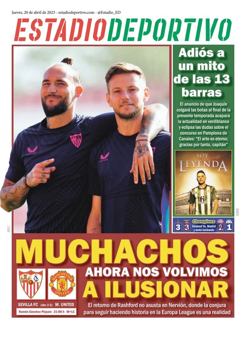 adrireyes86's tweet photo. Adivina cual es el periódico de tirada nacional y cuál el de local
Mientras a TODA ESPAÑA muestran en portada la retirada de una Leyenda del fútbol, aquí en la ciudad le dedican un recuadrito. El nivel de la #prensa sevillana. #Cap17an #Joaking https://t.co/rriq108sMQ