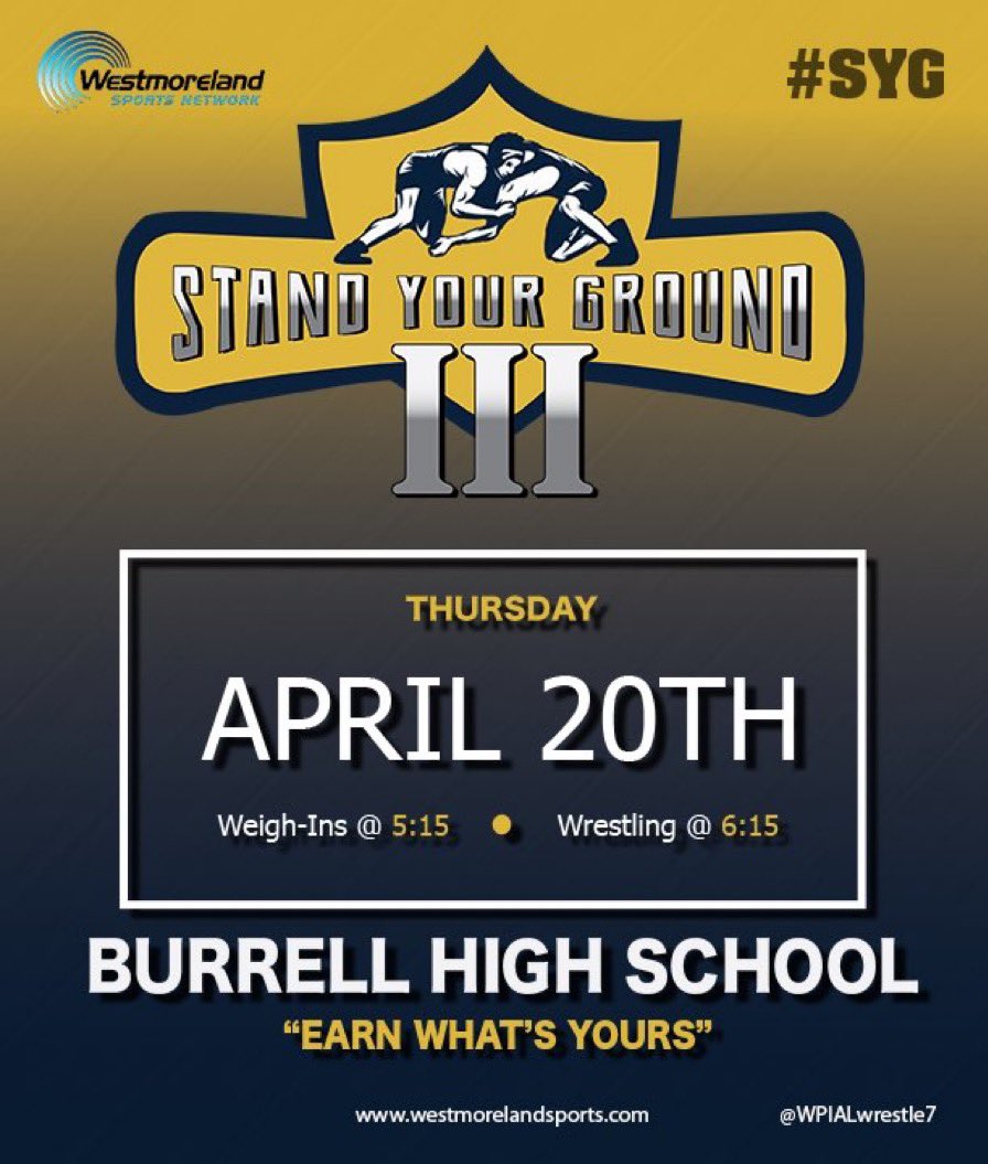 PRWRESTLERS's tweet photo. Good Luck to Mac Miller wrestling at Stand Your Ground on Thursday Evening at Burrell HS! Matches begin at 6:15pm and can be streamed at Westmoreland Sports Network https://t.co/JiVftPevYE
#prproud 💪🏼 @WPIALwrestle7 @WestmorelandSN https://t.co/XiTe3v9e34