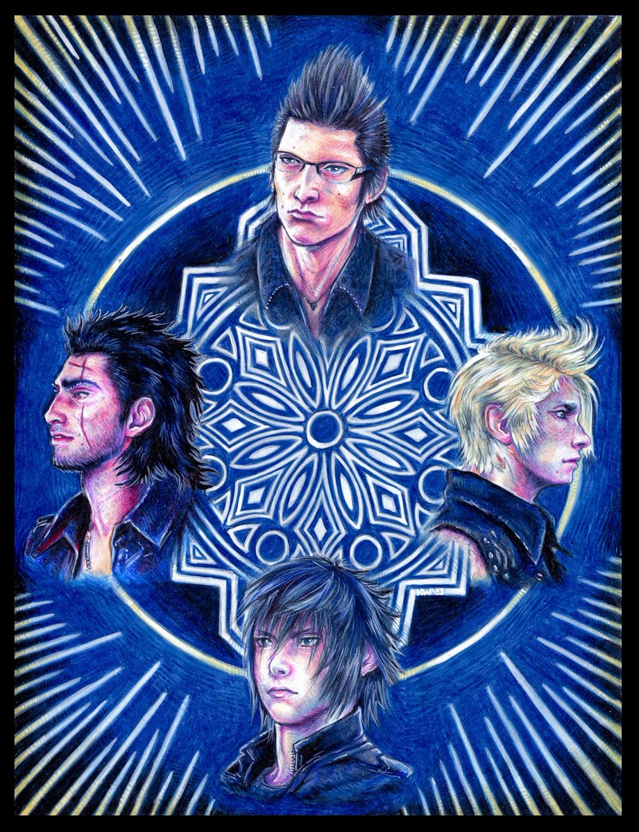 Finally done! Chocobros! Colored pencils and a bit of white paint. Done over the course of 2 days here and there. detail shots in thread. #finalfantasy #finalfantasyxv #finalfantasy15 #ffxv #ff15 #noctisluciscaelum #promptoargentum #ignisscientia #gladiolusamictia