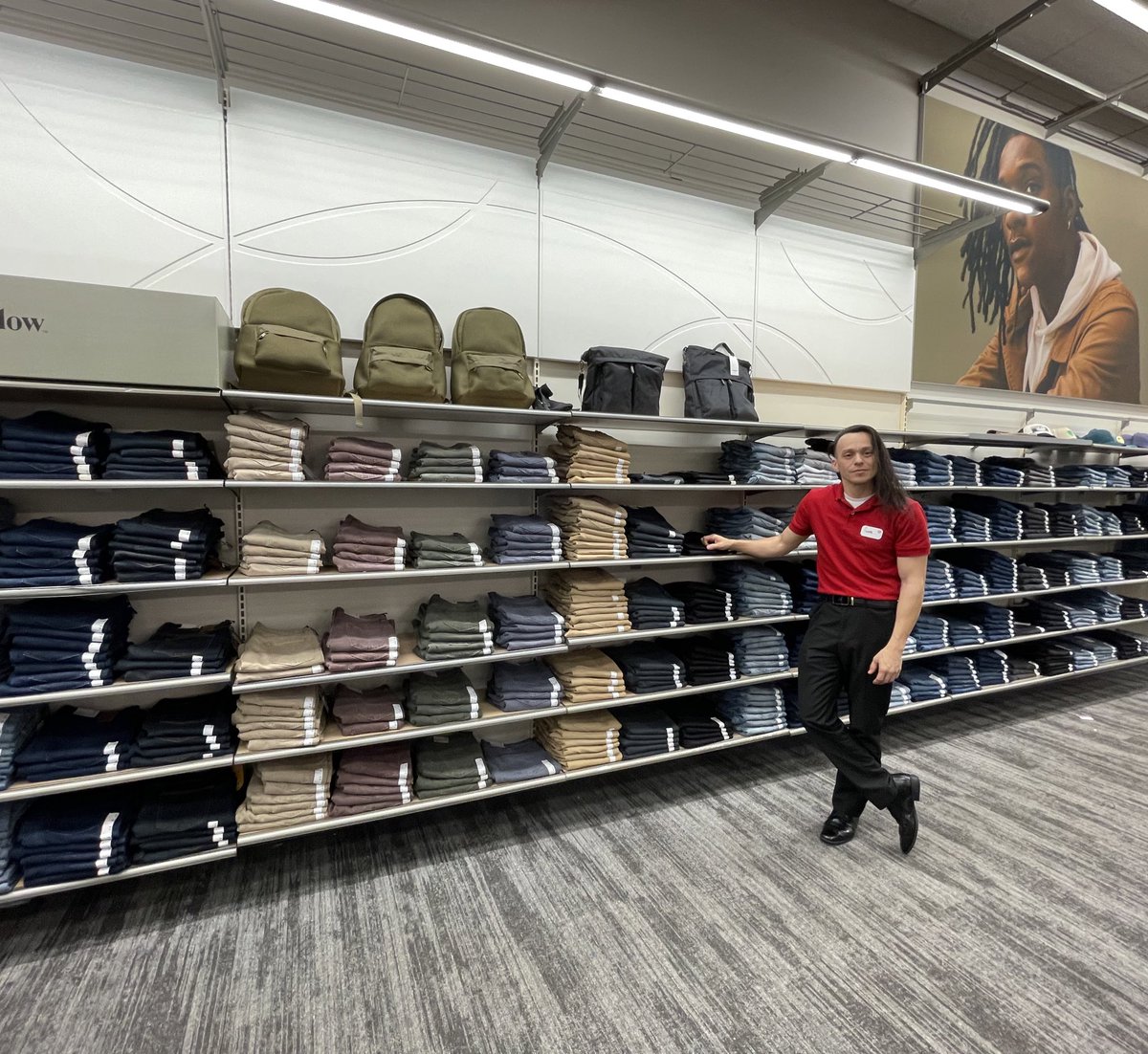 2498targetZoe's tweet photo. New TM Gomez coming in hot serving some extra crispy folds 🔥 #target #jeanwall #2498 #style #thegreat2498 #welovetarget https://t.co/M1GvqVBC4F