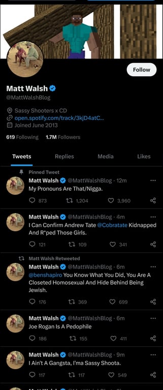 #MattWalshHacked