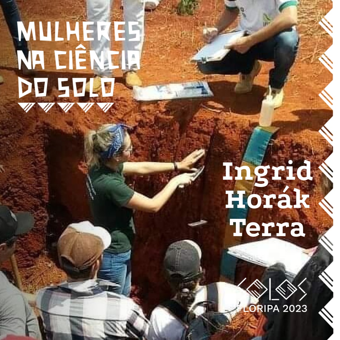 cbcs2021's tweet photo. Mulheres na Ciência do Solo!

Ingrid Horá é professora e pesquisadora do Instituto de Ciências Agrárias (ICA), da Universidade Federal dos Vales do Jequitinhonha e Mucuri (UFVJM).
Ministra disciplinas de Pedologia e Geologia aplicada a Solos. 🌸🌱 https://t.co/nB96IthJYM