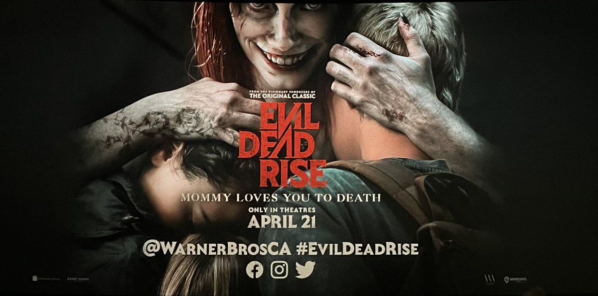Screening tonight <a href="/WarnerBrosCA/">Warner Bros. Canada</a> #evildeadrise