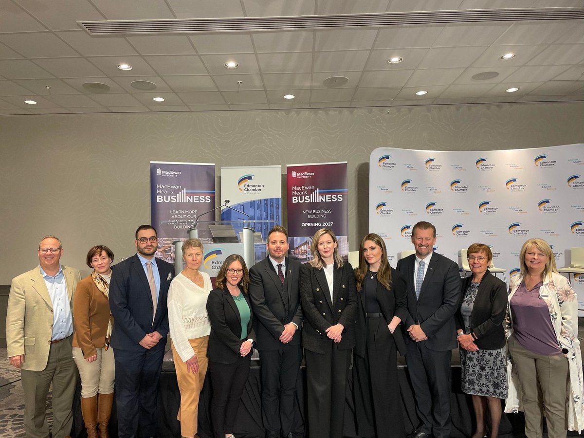 Thank you to <a href="/EdmontonChamber/">Edmonton Chamber of Commerce</a> and <a href="/MacEwanU/">MacEwan University</a> for hosting today's Road to Recovery conversation. It was great to join <a href="/MikeEllisUCP/">Mike Ellis</a> and <a href="/rebeccakschulz/">Rebecca Schulz</a> to discuss the work we are doing to address addiction, mental health and public safety issues in Edmonton. #ableg #yeg