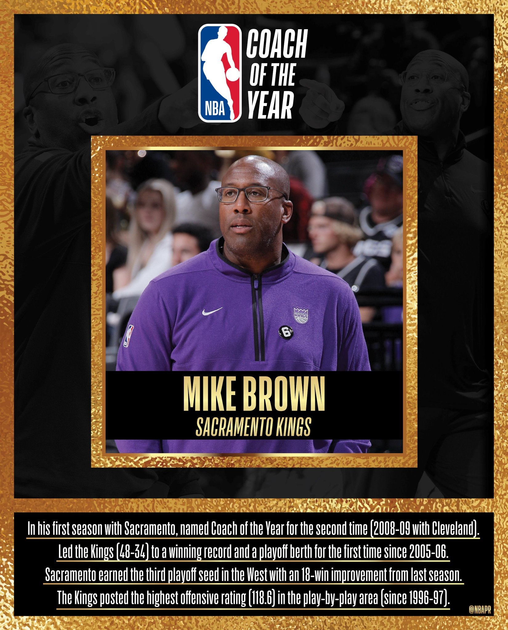 NBA Communications on Twitter "Sacramento Kings head coach Mike Brown