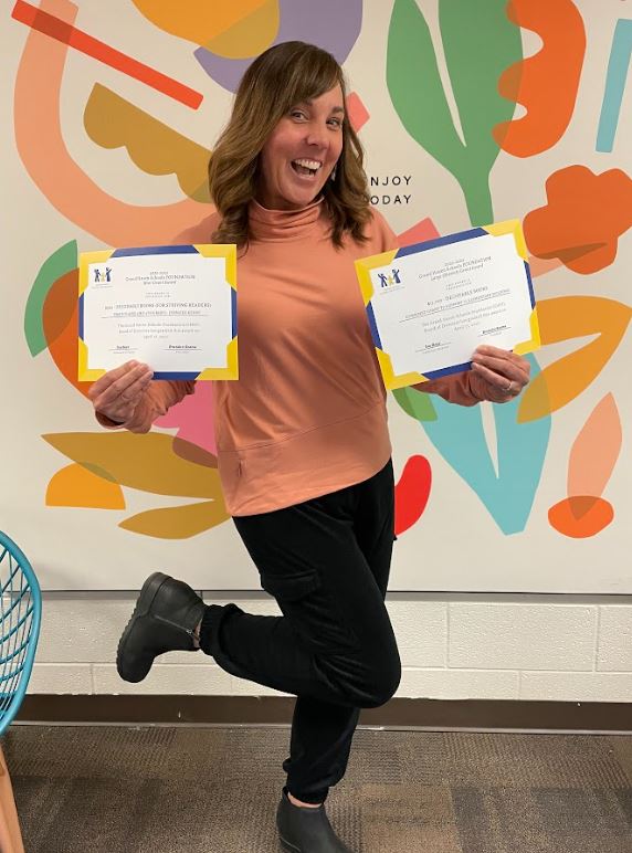 @ghschools GH Schools Foundation WOWed us! Two $500 mini-grants & even $14,000 for our elementary buildings as a whole. Decodable books, here we come! GHSF is impacting our kids - BIG time! @ijennkenn #scienceofreading #qualityeducation #empowerlearning #successforall