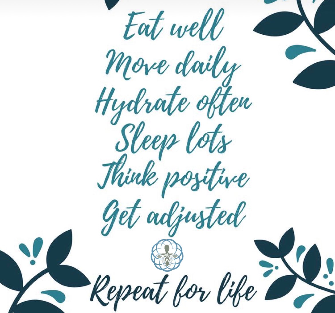 By moving daily, eating well, sleeping plenty, &amp; maintaining a positive mindset, you're setting yourself up for success. Don't forget to include chiropractic care in your routine-regular adjustments can help keep your body in balance &amp; functioning at its best #gaslampchiropractic