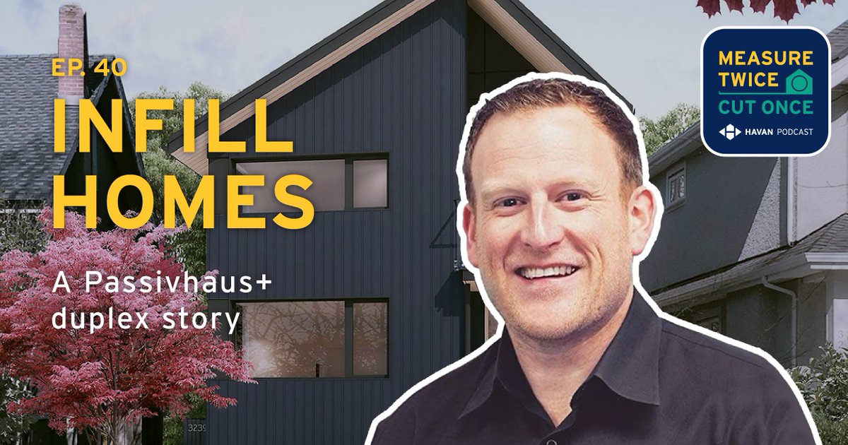 How to tackle #Vancouver #missingmiddlehousing? With a stratified #passivehouse duplex!

In <a href="/HavanOfficial/">Homebuilders Association Vancouver (HAVAN)</a> #Podcast, our #CEO Joe and Allison from <a href="/OneSEED_Arch/">One SEED Architect</a> uncover the uniqueness of the Bird’s Wing Passivhaus.

Link: havan.ca/episode-40-inf…  

<a href="/CityofVancouver/">City of Vancouver</a> <a href="/greenestcity/">City of Vancouver - Greenest City</a>