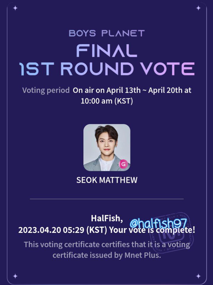halfishours's tweet photo. D-Day 04/20 #MATTHEW1PICK #SEOKMATTHEW #석매튜 #ソクマシュー #OnlyForMATTHEW https://t.co/CrDroS1bxs