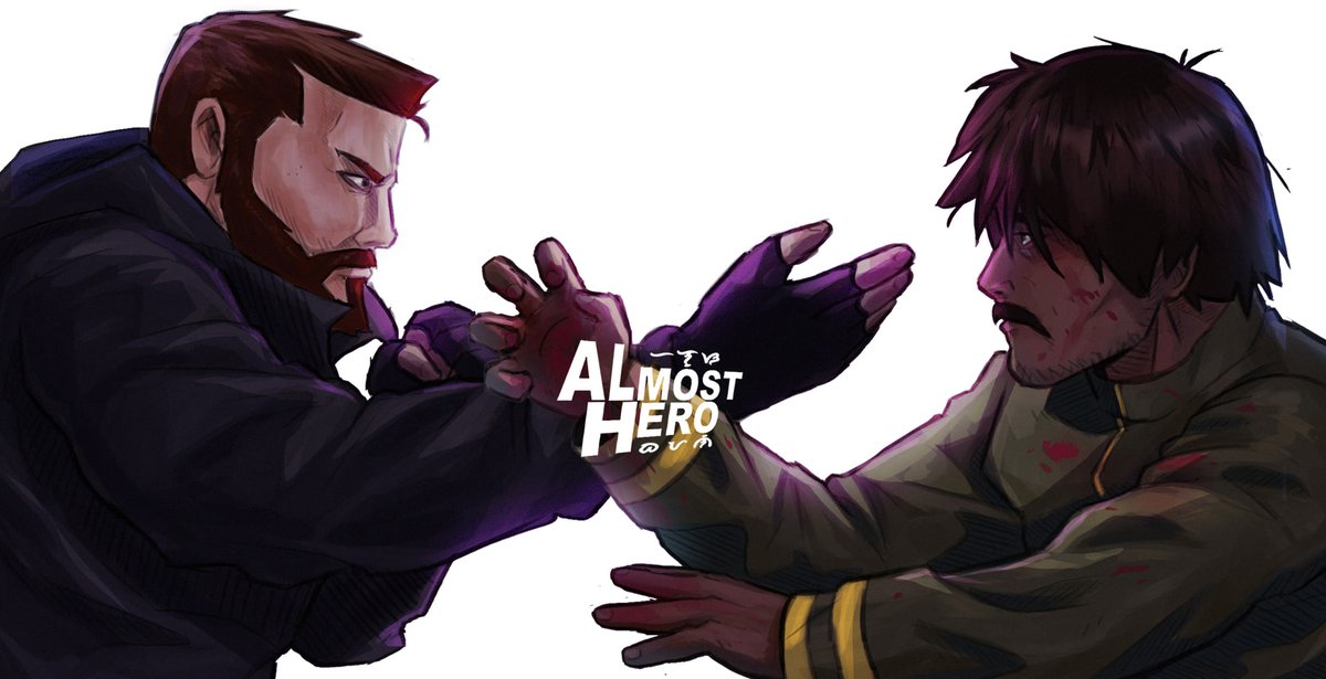 Kowfeekow's tweet photo. Protocol, the perfect soldier vs Nick the demented assassin.
#Almosthero #originalcharacterart #digitalart https://t.co/nU5TroxrKa