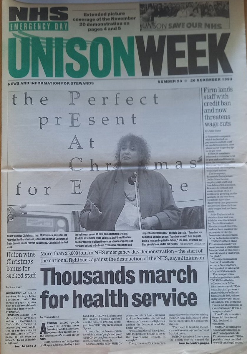 Inez McCormack and UNISON Fighting for Good Friday Agreement 1993
Know Your History
@UNISONNI @unisontweets
