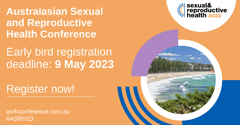 ASHMMedia's tweet photo. Are you ready to shake up sexual and reproductive health? Join us at the Australasian Sexual and Reproductive Health Conference from 18-20 September 2023 in Sydney. Early bird registrations are now open, but hurry - the deadline is 9 May! #ASRH2023