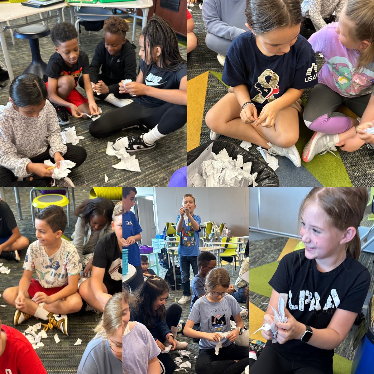 Today we wrote down all our fears about testing and discussed them. Then, we tore them up and threw our fears away! 
I hope this helped ease any fears or worries about testing tomorrow. 🫶🏻
<a href="/HumbleISD_GE/">Groves Elementary</a> #3rdgrade