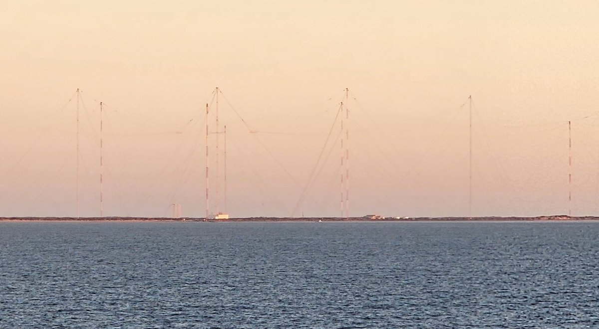 Aboard the P&amp;O Pacific Explorer for today's total solar eclipse. Just sailed past the US North West Cape facility and currently about 5 km off Exmouth.