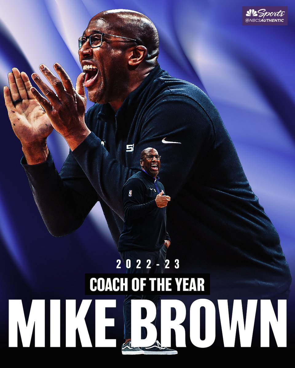 NBCSKings's tweet image. Was there ever any doubt?? 

Mike Brown is the 2022-23 NBA Coach of the Year 👏

Read more: bit.ly/3KUIHwC