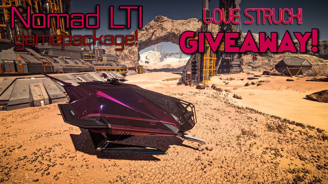 ☄️ GIVEAWAY

My first Twitter Giveaway! 

• LTI Nomad Game Package w/Lovestruck Paint

❤️ Retweet &amp; Like
👍 Follow
👽 Comment a GIF

• Drawing will be Wednesday, 5/03/2022 at 3pm CST
