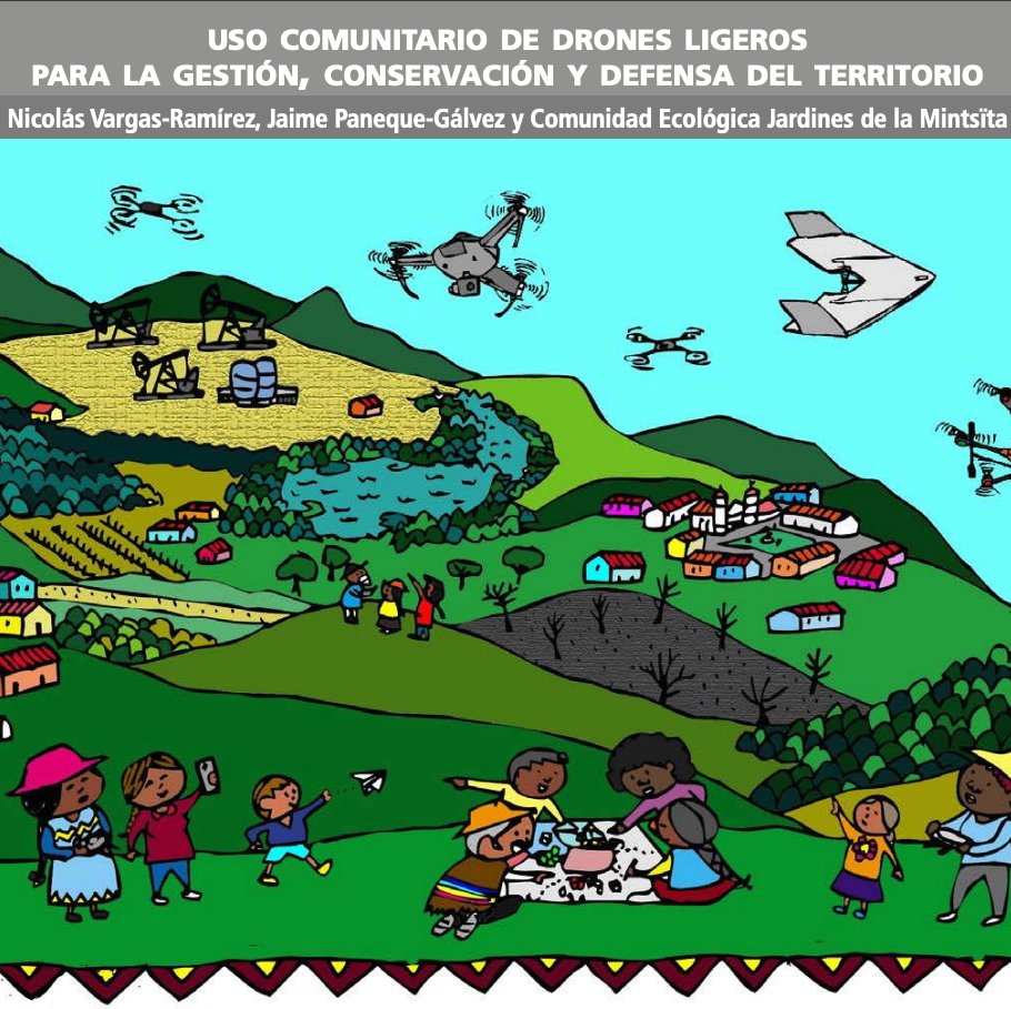 MaptimeBogota's tweet photo. Queremos compartir un libro sobre Uso #comunitario de #drones 
Puedes descargarlo de https://t.co/WiR4r0EV7f 
Además, puedes compartirlo ya que tiene licencia CC-BY-SA. https://t.co/QN6eJYLrC7