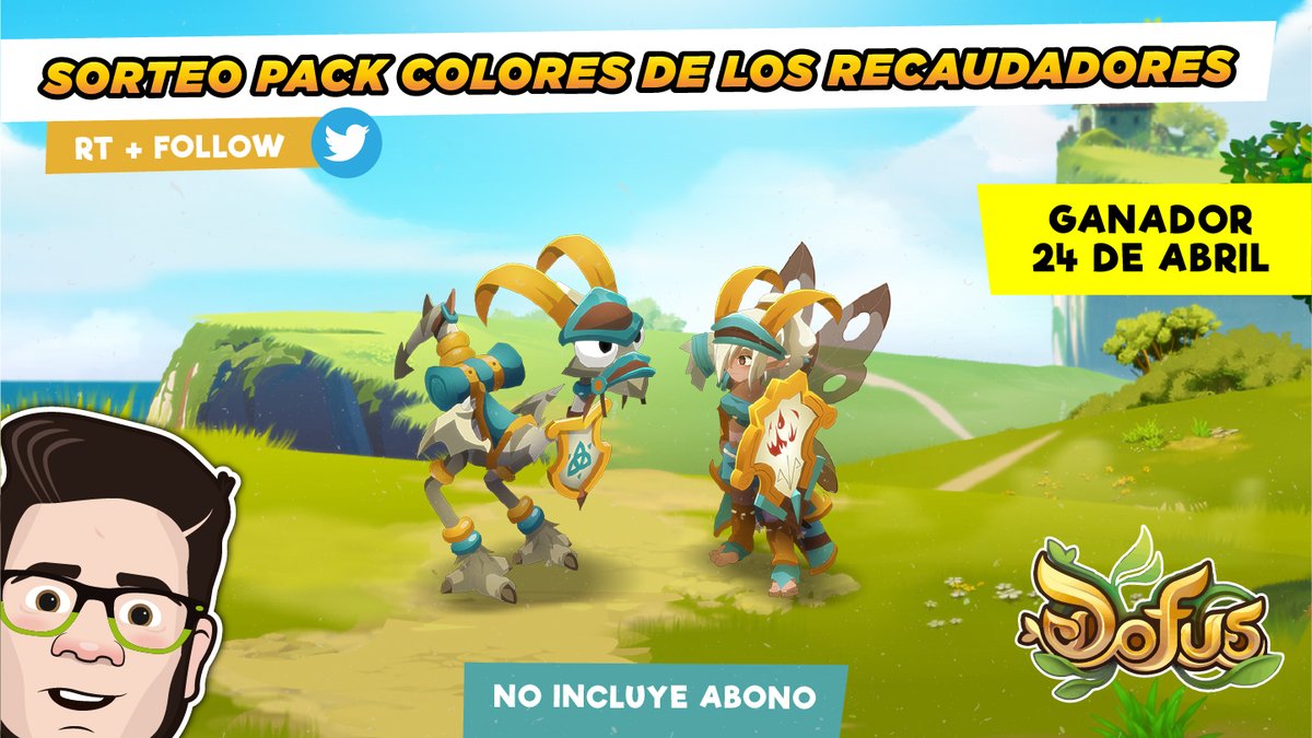 srpapurru's tweet photo. 🌈SORTEO PACK COLORES DE LOS RECAUDADORES🎁

Gracias a nuestros amigos de @ES_DOFUS uno de ustedes podrá ganarse el espectacular pack de los colores de los Recaudadores para Dofus 2✨  

Para participar solo debes:  
✅Seguir a @ES_DOFUS y @SrPapurru
🔁Darle RT a este post  
📆Ganad@r 24/04  

¡Suerte a todos!