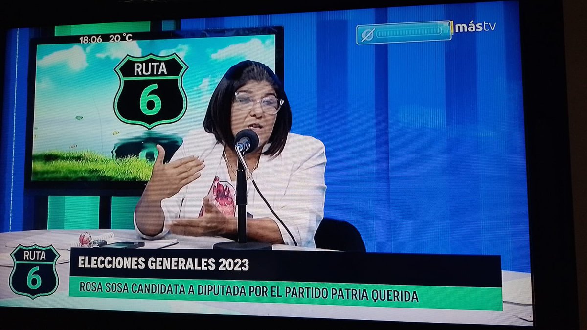 rosasosal8's tweet photo. Es muy importante poder compartir con la audiencia y teleaudiencia los puntos esenciales de este proyecto. Agradezco la invitación y el espacio al Sr. Bernardino Monges en su programa Ruta Sexta

¡Ahora más personas saben que #Lista8 #Opción4 #SíPuede representarlos como merecen! https://t.co/L8sThnIxwT