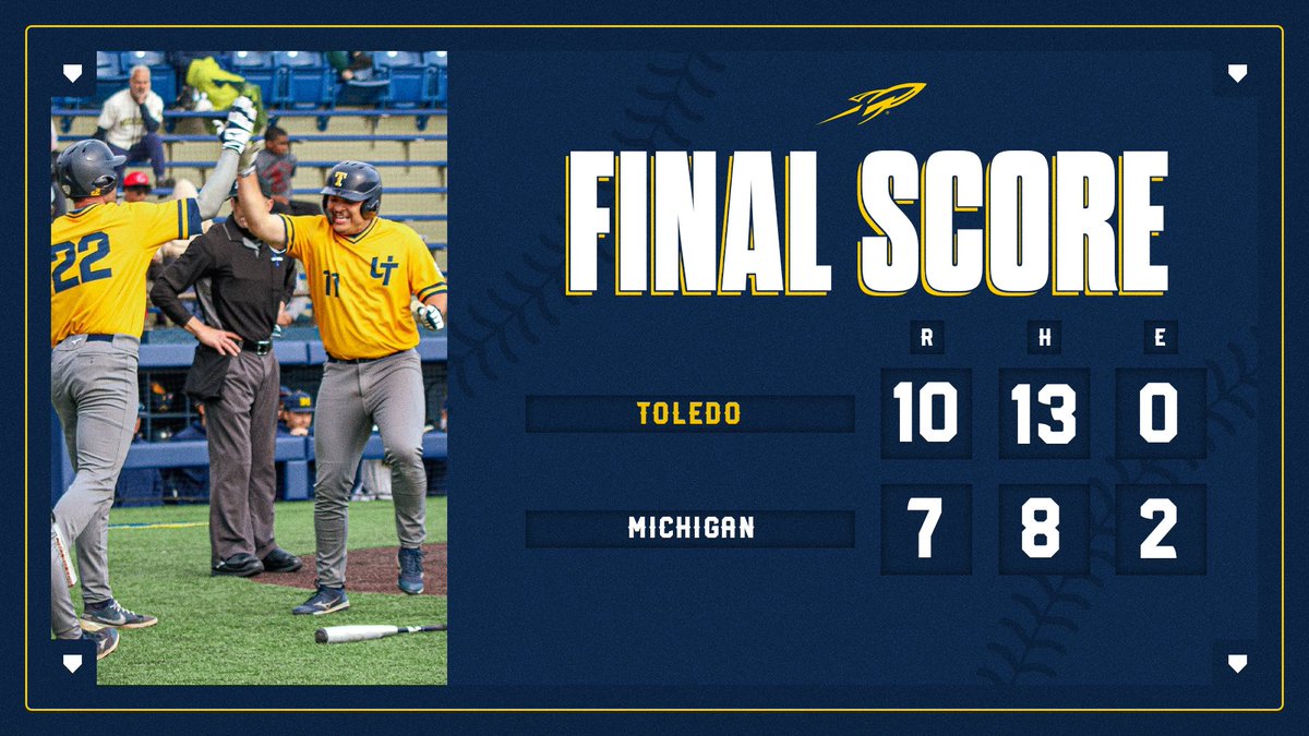 𝙍𝙤𝙘𝙠𝙚𝙩𝙨 𝙒𝙞𝙣‼️

We come back from a 6-1 deficit to defeat Michigan, 10-7, for our first win vs. the Wolverines since 2012‼️