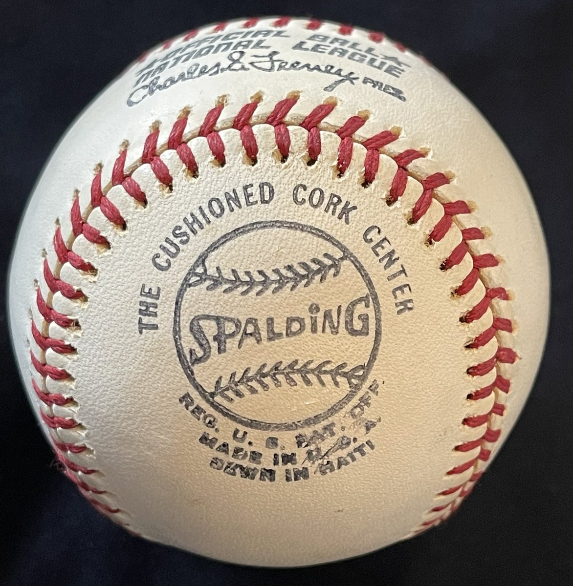 LeaguesBaseball's tweet image. This is a ball I’ve sought for a long time, arguably the first commemorative ball used in the regular season. Also, Hank Aaron tied Babe Ruth for the all time HR record. This ball is allegedly from Ernie Johnson Sr’s estate

#Baseball #Baseballs #GameUsed #MLB #Cowhide #HankAaron