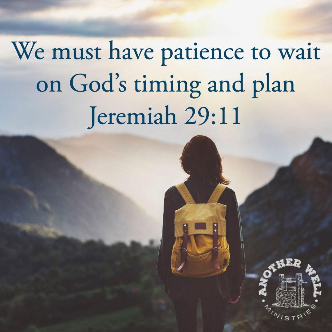 We will often try to rush things ourselves. But we must be patient and wait on God's timing. He has a purpose and plan. 

#wait #waitonGod #waitingonGod #trustGod #Godsplan #purpose #Godspurpose #Godswill #faith #havefaith #believe #hope