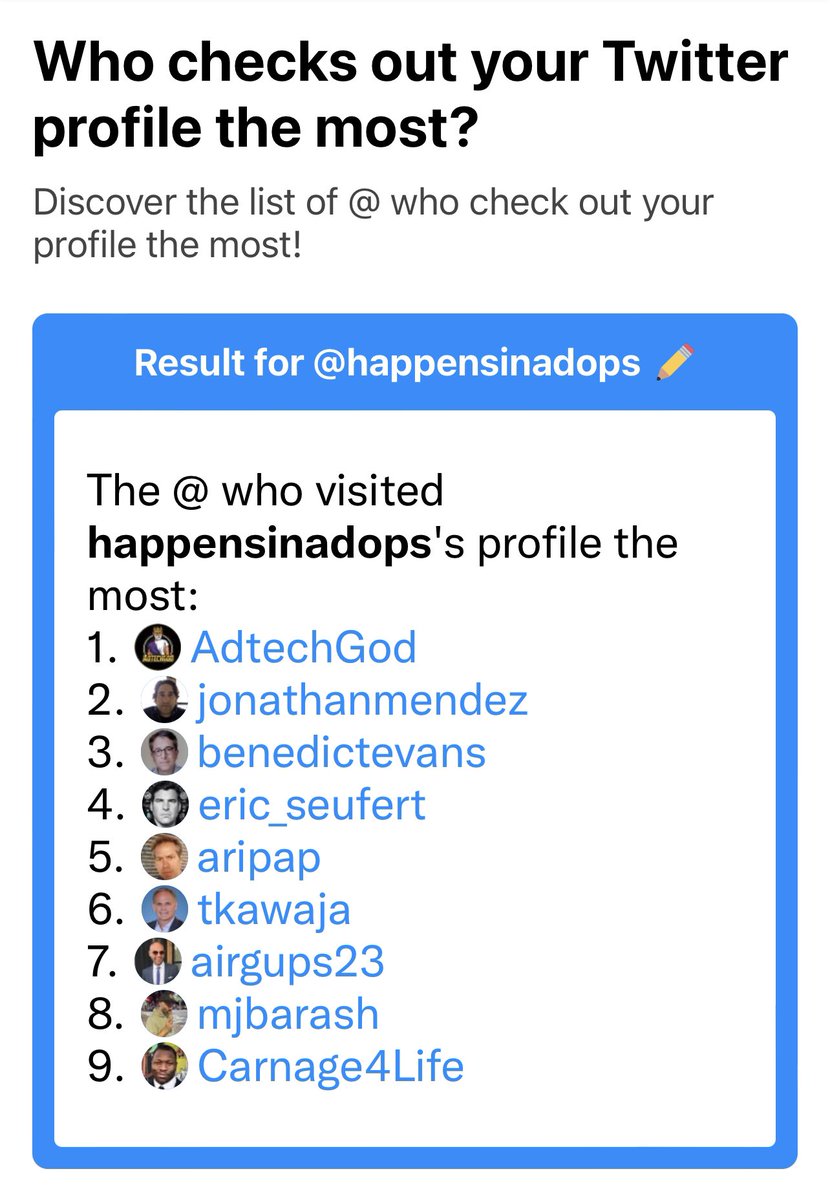 I appreciate that all three of <a href="/AdtechGod/">AdTechGod ®️🍪</a> ‘s accounts follow me so
closely.