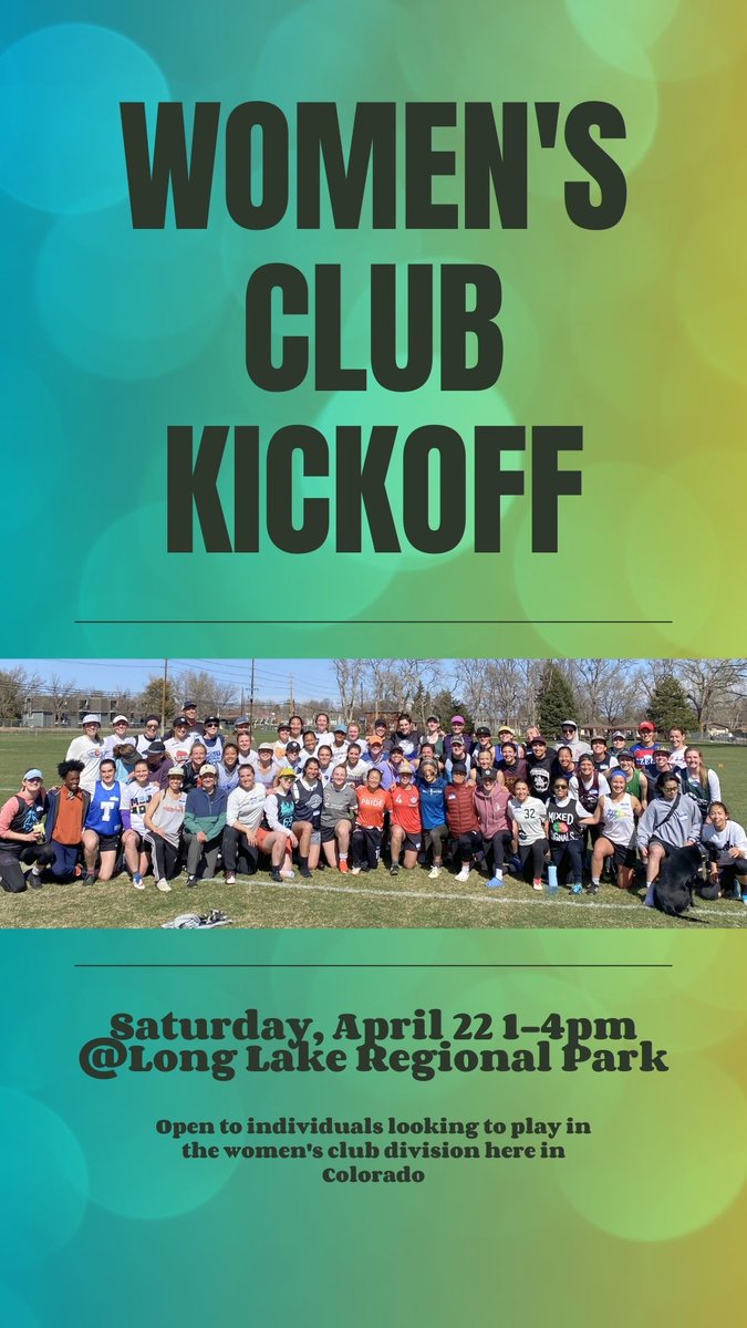 Check out this awesome opportunity to play some flat ball! Want in? Register at the link!

altitudeyouthultimate.org/event/2023-wom…