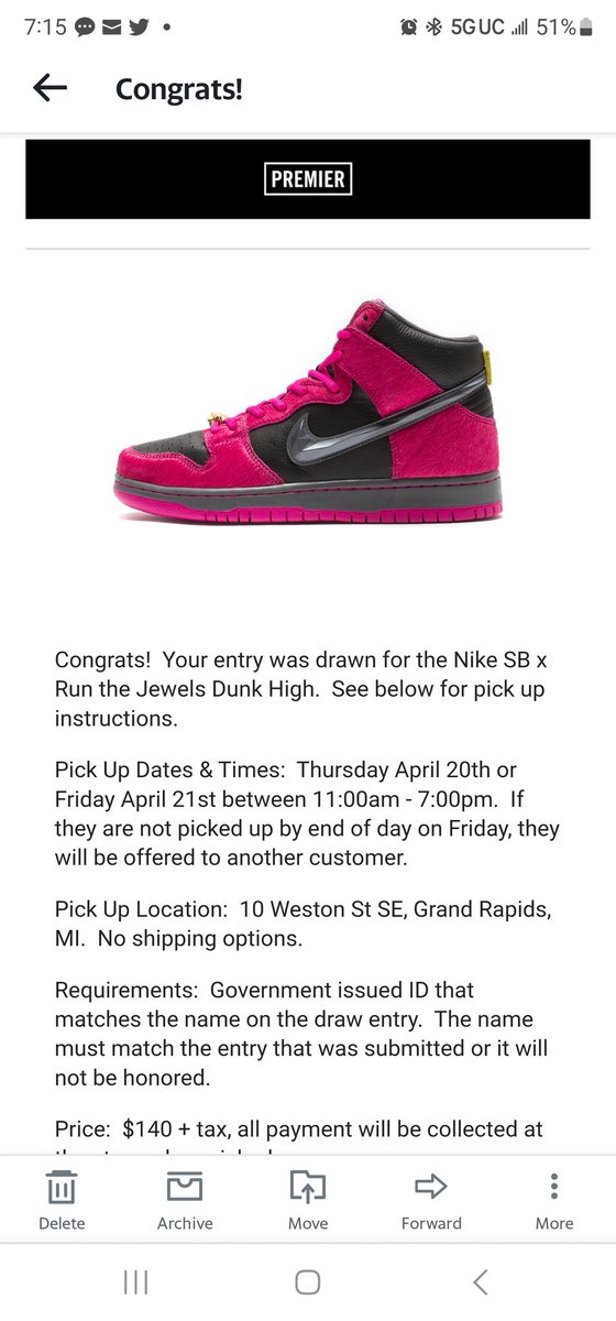 Big ups to #PremierSkateShop for the W @snkr_twitr @SneakerVisionz @SnkrsStock @nikesb @nikesbornothing