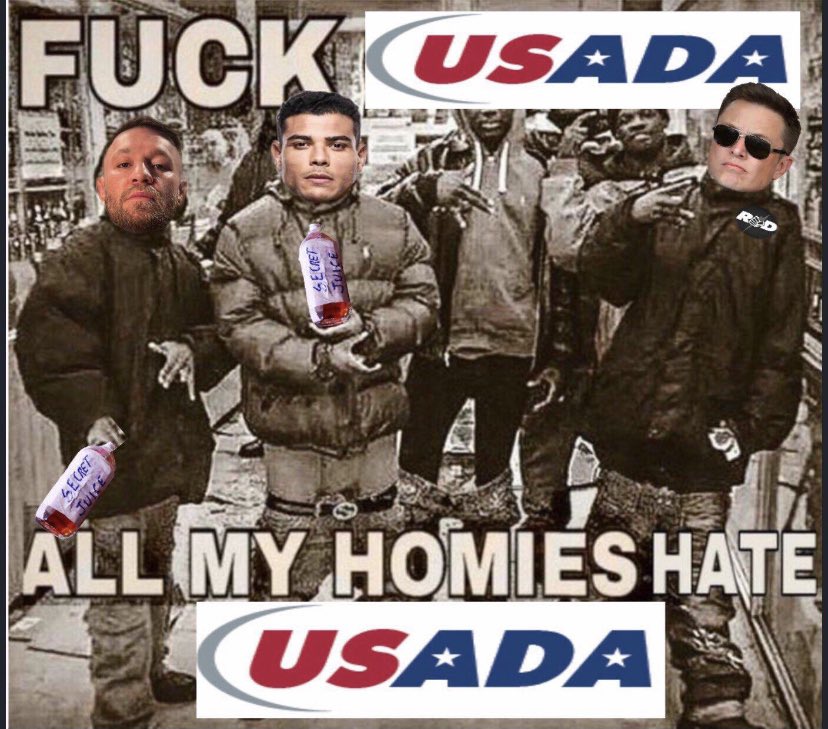 yeeeeesirski's tweet photo. @TheNotoriousMMA Give us the date #FuckUSADA https://t.co/bFnDVh2M3p
