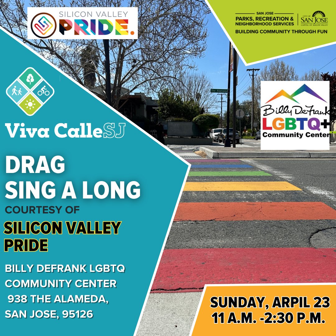 VivaCalleSJ's tweet photo. In addition to our Activity Hubs, we will also have some great attractions along the route for you to enjoy! Make sure to stop by and check them out this Sunday, April 23. #vivacallesj #BuildingCommunityThroughFUN #sanjosé https://t.co/NUKgeihyEP