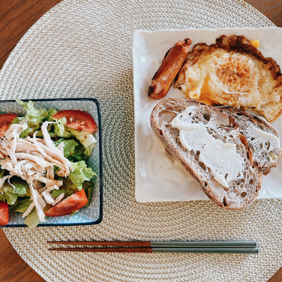 e_hao555's tweet photo. おはようございます😃
今日の朝食ルーティンです。
🇯🇵ダーリン　ありがとう😊

各位好
今天的早餐送上！
日本男友 谢谢你 https://t.co/gHztP6DWx3