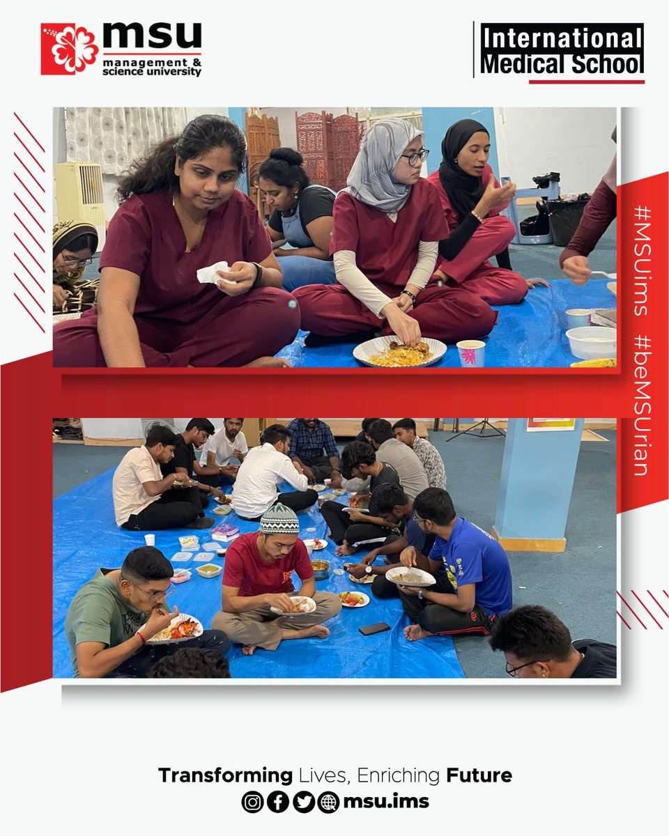 MSU Ihya Program at MSU Bangalore Campus. Iftar program among all MSUrians at our offshore campus, Bangalore India.

#MSUmalaysia
#IhyaRamadan2023
#RamadanKindness