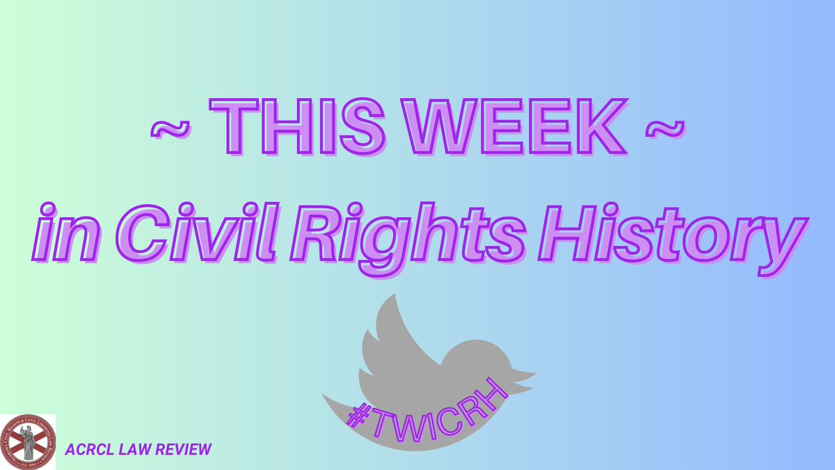ALCivilRights's tweet photo. another week = another #twicrh !!📣

And if you're looking for more civil rights discussion 🗣️ go join our Facebook Group!  https://t.co/XjP7dAyQO6 https://t.co/3OvgMb1ZmX