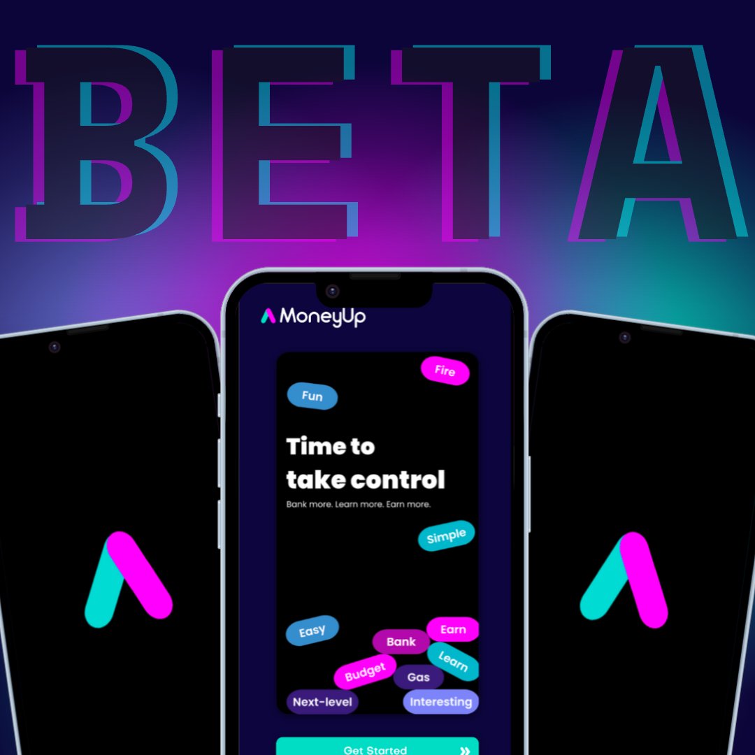 hellomoneyup's tweet photo. Say hello to MoneyUp beta!!! If you were on the waitlist, check your email for the testing link. If not, check the link in our bio 🥳

#financialliteracymonth #personalfinance #MoneyUp #startup #fintech #financialliteracy #GenZ #collegestudents #launchingsoon #banking #saving https://t.co/9fC9Je00t6