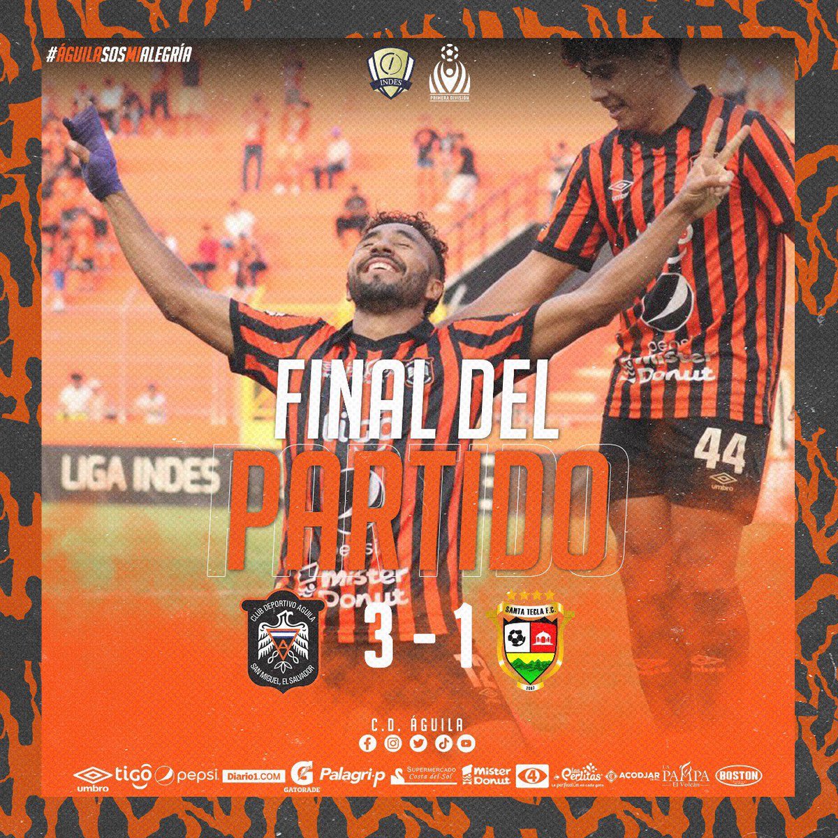 cdaguilaoficial's tweet photo. 𝐅𝐈𝐍𝐀𝐋 𝐃𝐄𝐋 𝐏𝐀𝐑𝐓𝐈𝐃𝐎🫡
#VamosÁguila🦅 https://t.co/m4fLV1FFun