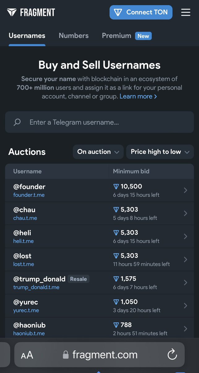 Now buy $TON #TON using #UPI at onramp.money/ton and use it to purchase #telegram <a href="/telegram/">Telegram Messenger</a> user names of your choice on fragment.com