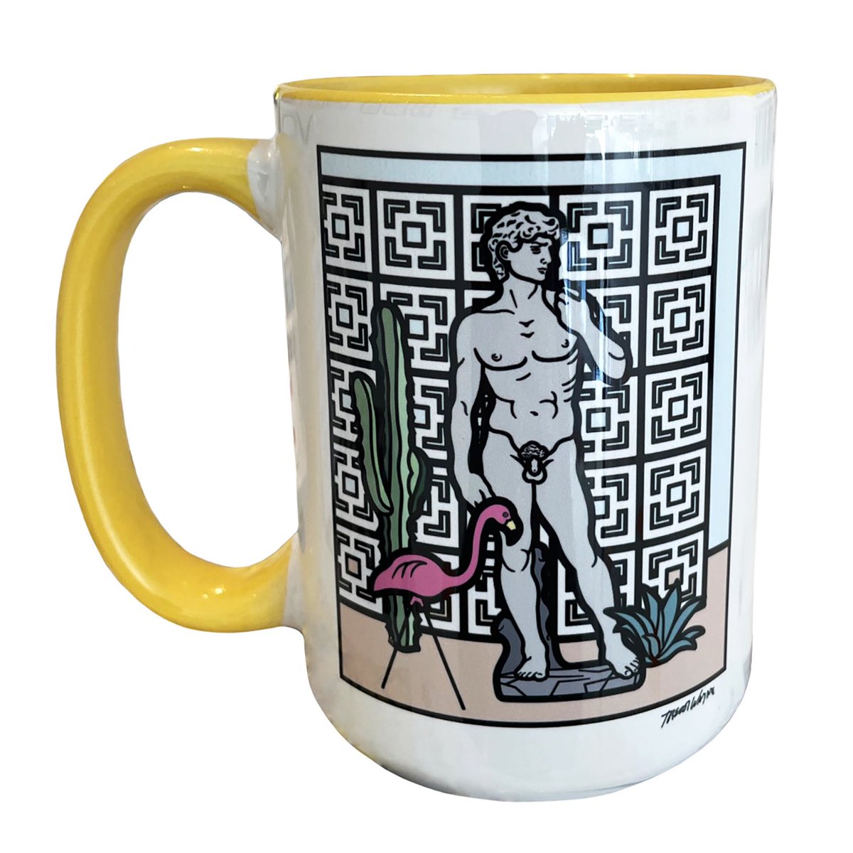 New! David and Venus in Palm Springs 15oz mugs!! Up now at TrevorWayne.com!