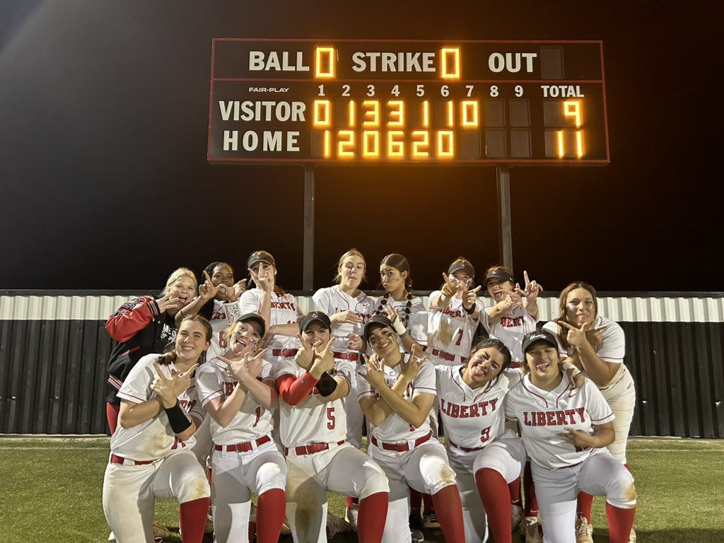 For the first time in SCHOOL HISTORY your Liberty Redhawk Softball team is PLAYOFF BOUND!!!! 

Back to work we go as we prepare for round 1!! 👏🏽❤️🦅🥎
<a href="/Friscoisdsports/">Official Frisco ISD Sports</a> <a href="/TXPrepSoftball/">Texas Prep Softball</a> <a href="/SportsDayHS/">SportsDayHS</a>