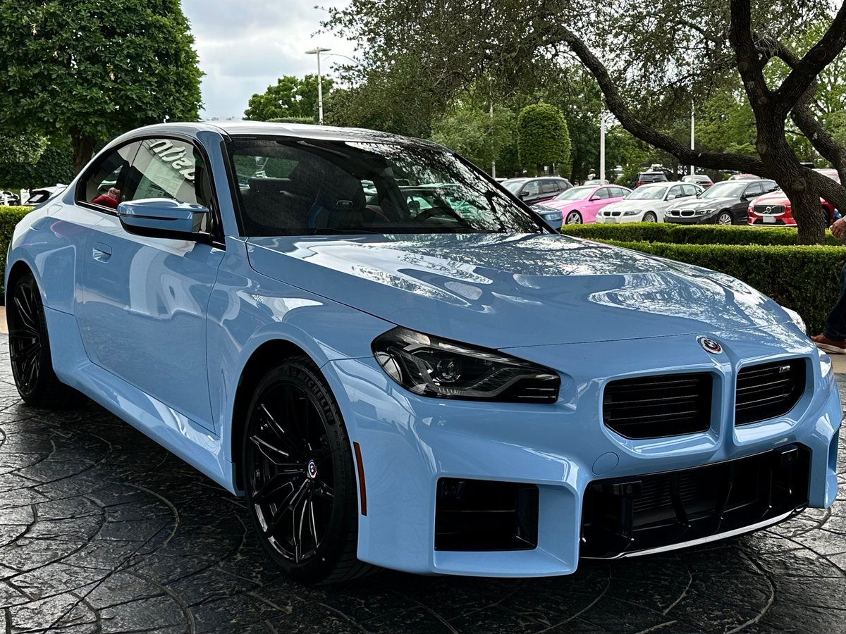BMWAustin's tweet photo. Look what showed up today. Our first Zandvoort Blue BMW M2, Come on in and check it out. #BMWM2 #BMWOfAustin https://t.co/Of7nglu6nt