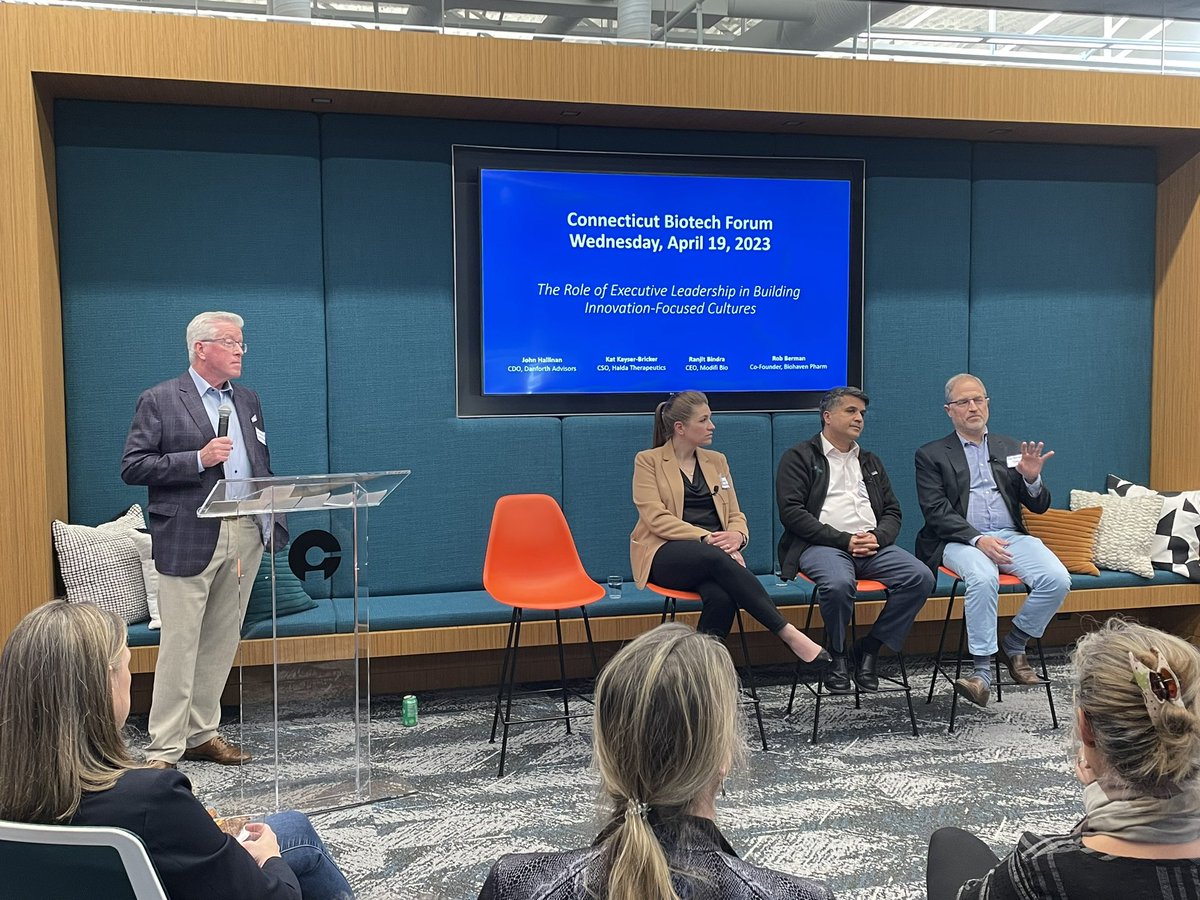 Interactive and engaging panel on The Role of Executive Leadership in Building Innovation-Focused Cultures w Kat Kayser-Bricker, <a href="/ranjitbindra/">Ranjit Bindra,MD/PhD</a>, Rob Berman and moderated by John Hallinan of @DanforthAdvisor hosted by <a href="/Wendylynnwebber/">Wendy Nelson</a>