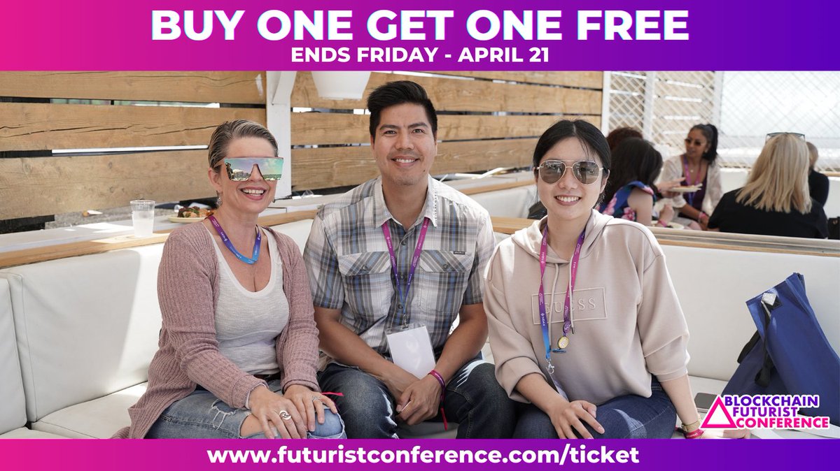 Futurist_conf's tweet photo. π¨TIME'S RUNNING OUTπ¨
Grab your #blockchain bestie and get your BOGO tickets to #Futurist23 while you still can...
Click the link in bio to secure your spotβ‘οΈ
#CryptoConference #BlockchainConference #BlockchainToronto #CryptoToronto $ETH $BTC $DOT $ADA $USDT https://t.co/5XbcfVDtyU